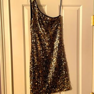 Sequin Aqua Cocktail Dress